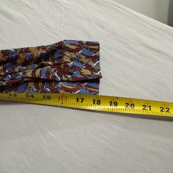 BROOKS BROTHERS Silk Dress Deer Animal Print Slinky Stretch Womens XL Wrap - Picture 13 of 16